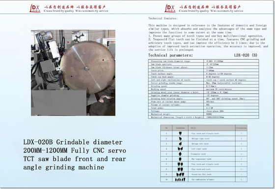 Mesin CNC Untuk Penggilingan TCT Saw Blade TCT Saw Blade Mesin Penggilingan LDX-020B