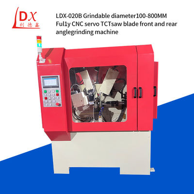 LDX-020B Full Enclosed CNC TCT Saw Blade Bagian Depan Dan Bagian Belakang Mesin Penggiling Sudut