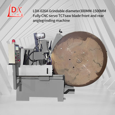 LDX-026A Penggiling Diameter 250-1500MM Full CNC Servo Feed Lingkaran Saw Blade Mesin Penggiling