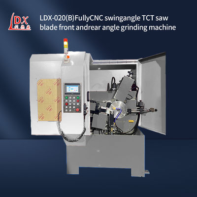 LDX-020B Full CNC Servo Feed Saw Blade Bagian Depan Dan Bagian Belakang Mesin Penggilingan Sudut