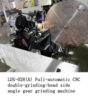 LDX-028A Guangdong CNC Servo Saw Blade Mesin Gerinda Sudut Samping Kepala Gerinda Ganda