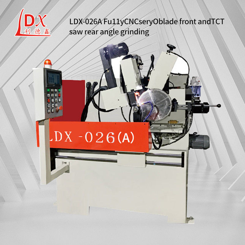 LDX-026A Full CNC Blade Saw Blade Bagian Depan Dan Bagian Belakang Mesin Penggilingan Sudut