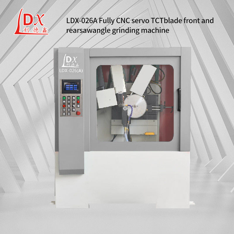 LDX-026A Carbide Saw Blade Servo Front And Rear Angle Grinding Machine Lidexin Penelitian dan Pengembangan Profesional