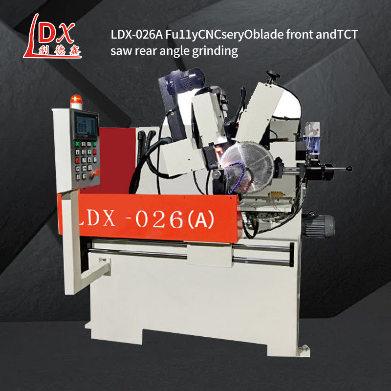 LDX-026A CNC TCT Blade Circular Saw Bagian Depan Dan Bagian Belakang Mesin Penggilingan Sudut Produsen